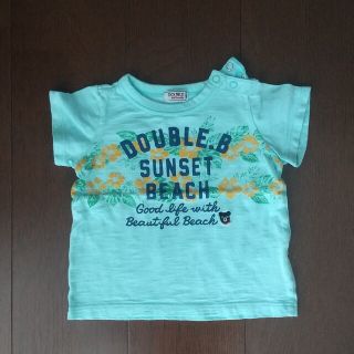 ダブルビー(DOUBLE.B)の美品 DOUBLE.B  MIKI HOUSE  半袖Tシャツ  80(Ｔシャツ)