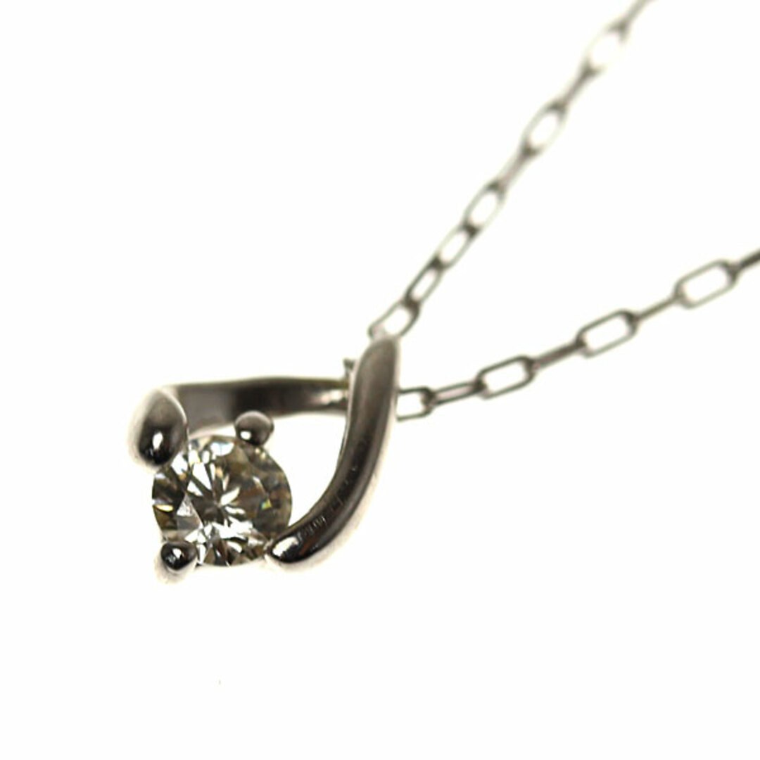 【最終値下げ】【未使用品】ダイヤモンド ネックレス  K10 WG 0.08ct