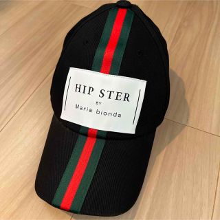 HIP STER ユニセックスキャップ 帽子 ブラック(キャップ)