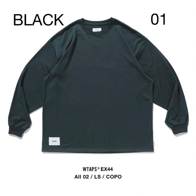 W)taps(ダブルタップス)のWTAPS 22SS ALL 02 LS COPO BLACK 01 メンズのトップス(Tシャツ/カットソー(七分/長袖))の商品写真