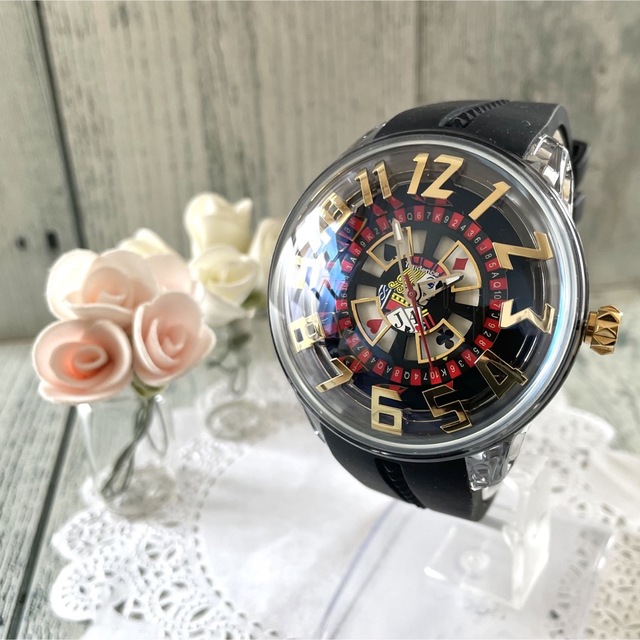 Tendence(テンデンス)の【美品】Tendence テンデンス  キングドーム  腕時計 カジノ メンズの時計(腕時計(アナログ))の商品写真