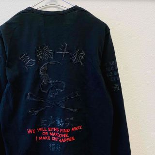 ロエン(Roen)の一点物　日本製　Roen 刺繍スワロフスキースカルロンT(Tシャツ/カットソー(七分/長袖))