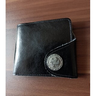 アーバンリサーチ(URBAN RESEARCH)のURBAN RESEARCH 二つ折り財布 革製 ブラック コンパクト(折り財布)