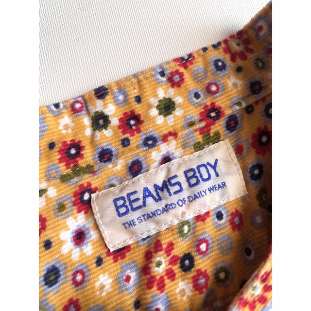 BEAMS BOY(ビームスボーイ)のBEAMS BOY 花柄 チャイナボタン コーデュロイ シャツ レディースのトップス(シャツ/ブラウス(長袖/七分))の商品写真