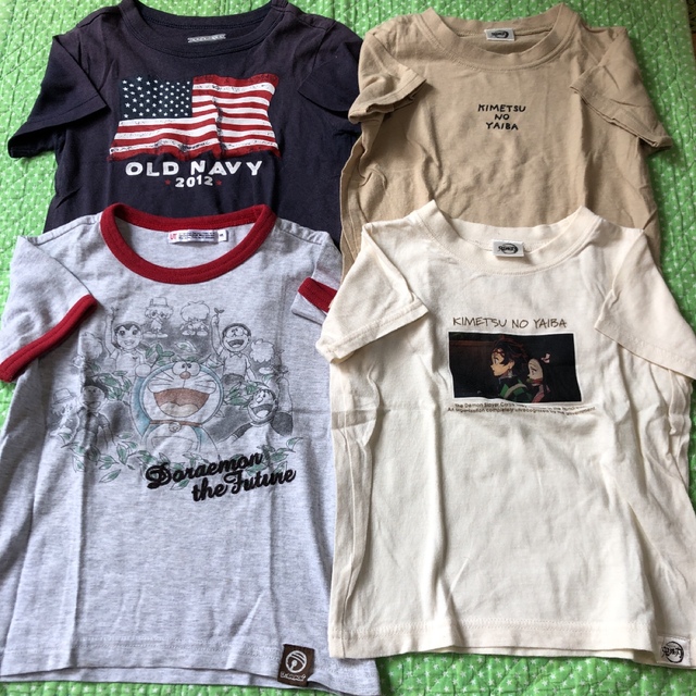 UNIQLO(ユニクロ)の【４点セット】サイズ95 100 男の子　半袖カットソー　Tシャツ キッズ/ベビー/マタニティのキッズ服男の子用(90cm~)(Tシャツ/カットソー)の商品写真