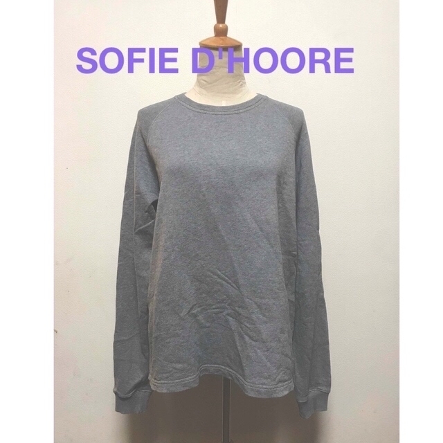 ソフィードールSOFIE D'HOORE38グレーAライン スウェットカットソー