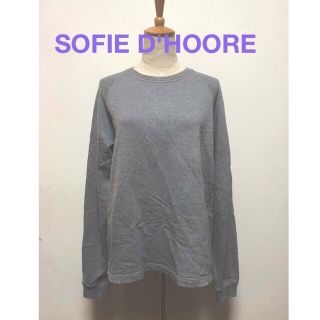 ソフィードール(SOFIE D'HOORE)のソフィードールSOFIE D'HOORE38グレーAライン スウェットカットソー(カットソー(長袖/七分))