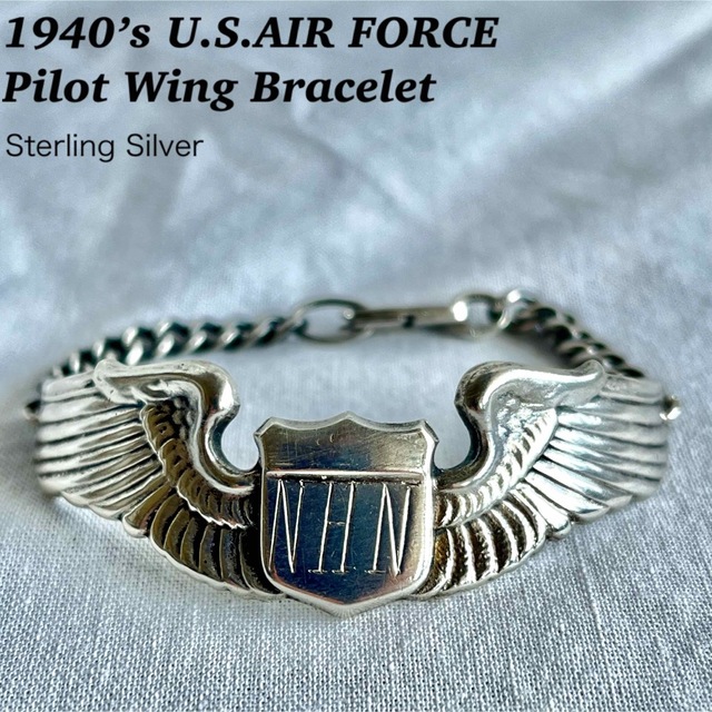 1940’s us army パイロットウイング　ブレスレットnavy