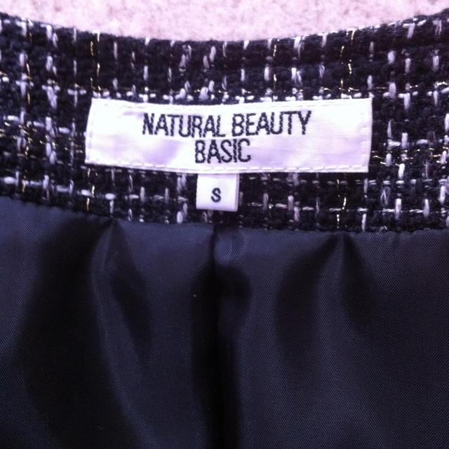 NATURAL BEAUTY BASIC(ナチュラルビューティーベーシック)のNBBツイードジャケット☆卒業入学式に◎ レディースのジャケット/アウター(ノーカラージャケット)の商品写真