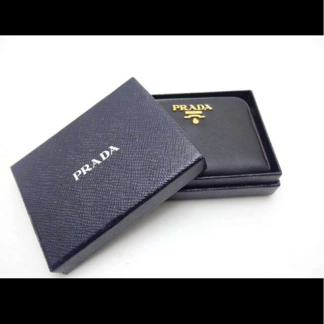 PRADA(プラダ)のセール中　PRADA　プラダ　コインケース　ブラック　サフィアーノ レディースのファッション小物(財布)の商品写真