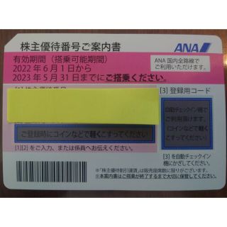 ANA 株主優待券 株主優待番号ご案内書【2023年5月31日まで】(その他)