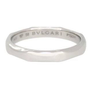 ブルガリ(BVLGARI)のブルガリ インフィニート ウェディング バンドリング #58 351921 PT950 メンズ BVLGARI [美品] 【中古】 【ジュエリー】(リング(指輪))