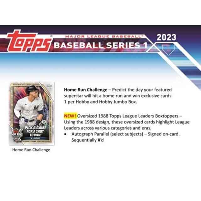 MLB 2023 Topps Box シリーズ1 野球カード ブラスターボックスの通販