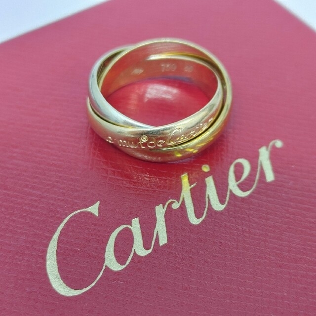 (Ｌ３-1)Cartier カルティエ トリニティリング 50 YG WG PG