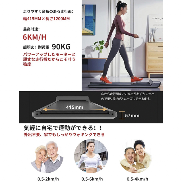 KingSmith WalkingPad A1 A1RPO ウォーキングマシン 通信販売 49.0