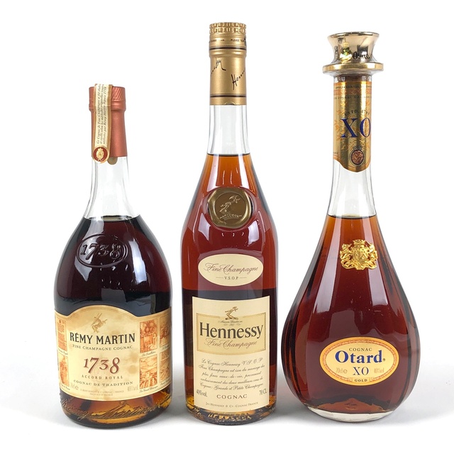 バイセルブランデーセット3本 REMY MARTIN Hennessy Otard コニャック