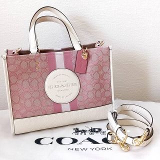 コーチ(COACH)のCOACH コーチ デンプシー ショルダー トート バッグ ピンク ハート(ショルダーバッグ)