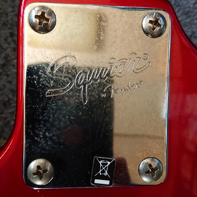 squier by fender ストラトキャスター レッド 改造