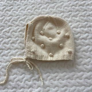 nini ハンドメイド　ボンネット　新生児(帽子)