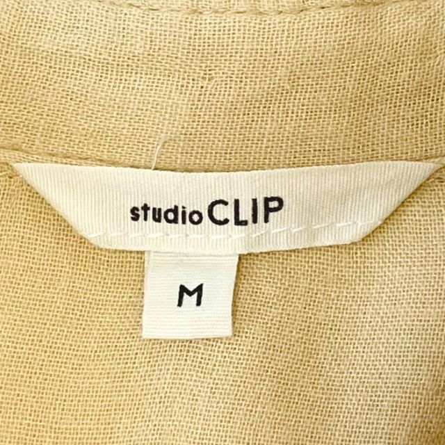 STUDIO CLIP(スタディオクリップ)のstudio CLIP　　ベージュ系　　柔らかコットン　ロングスリーブシャツ レディースのトップス(シャツ/ブラウス(長袖/七分))の商品写真