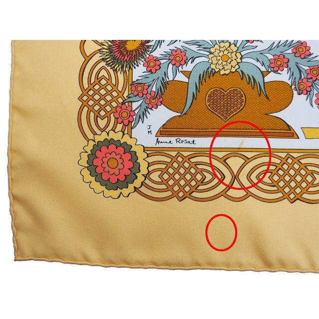 ライトニングボルト 新品未使用 エルメス カレ90切り絵 スカーフ
