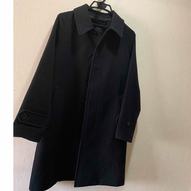 UNIQLO(ユニクロ)のUNIQLO XSシングルブレストコート黒ユニセックス　ウィメンズ　男女兼用 レディースのジャケット/アウター(ロングコート)の商品写真