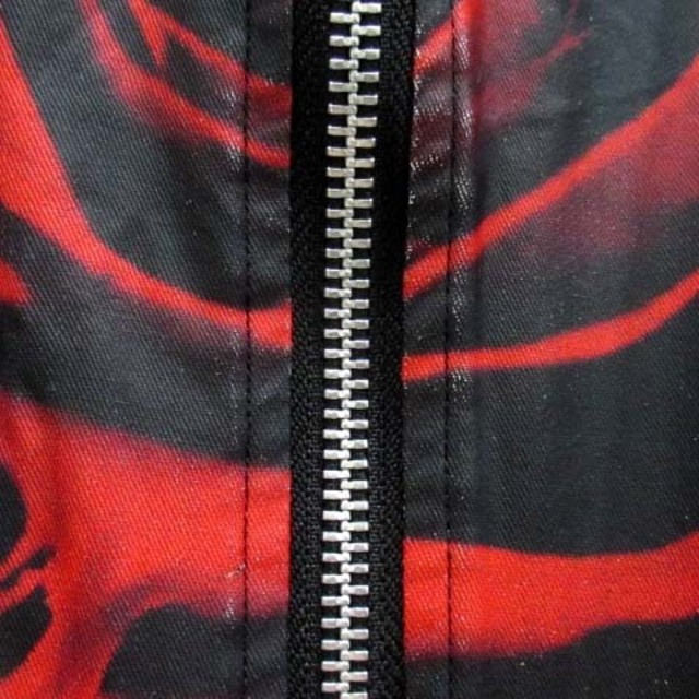 シヴァーライズ ローズプリント ハイネック ジップ ブルゾン ジャケット 黒 レディースのジャケット/アウター(ブルゾン)の商品写真