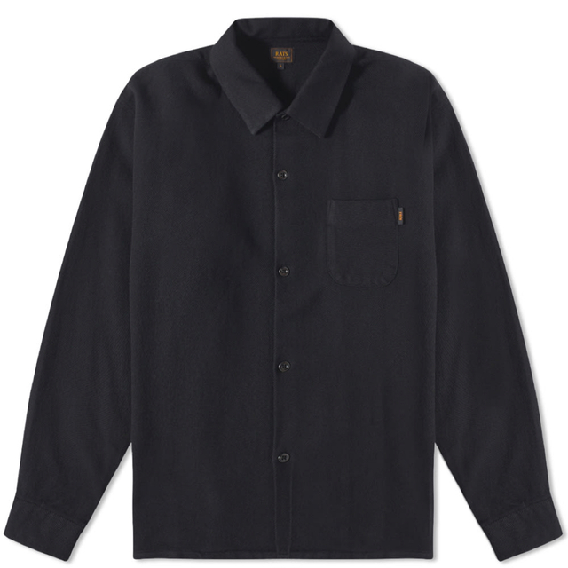 RATS COTTON WOOL STAND COLLAR SHIRT