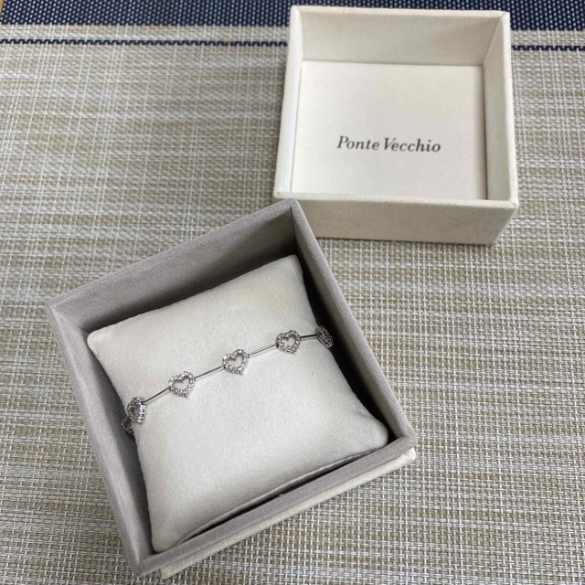 100%本物 PonteVecchio ホワイトゴールド ブレスレット