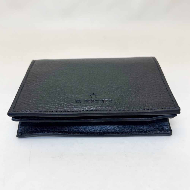 新品 IL BISONTEイルビゾンテ コンパクト財布 SSW014 ブラック