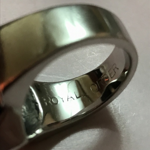 ROYALORDER(ロイヤルオーダー)の交渉済ROYAL ORDER ダイヤ プラチナリング PT950 メンズのアクセサリー(リング(指輪))の商品写真