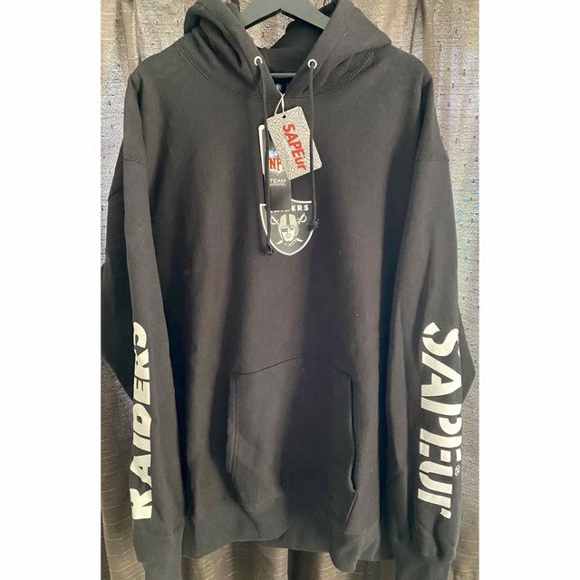 RAIDERS×SAPEur HOODIE 新品未使用　ブラックXL 正規品