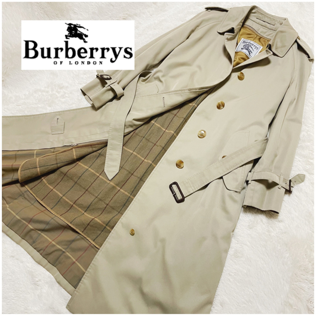 BURBERRY(バーバリー)のバーバリーズ 白タグ トレンチコート ロングコート ライナー付き チェック レディースのジャケット/アウター(トレンチコート)の商品写真