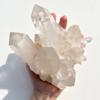 マニカラン産 ヒマラヤ水晶 クラスター 1キロオーバー 原石-