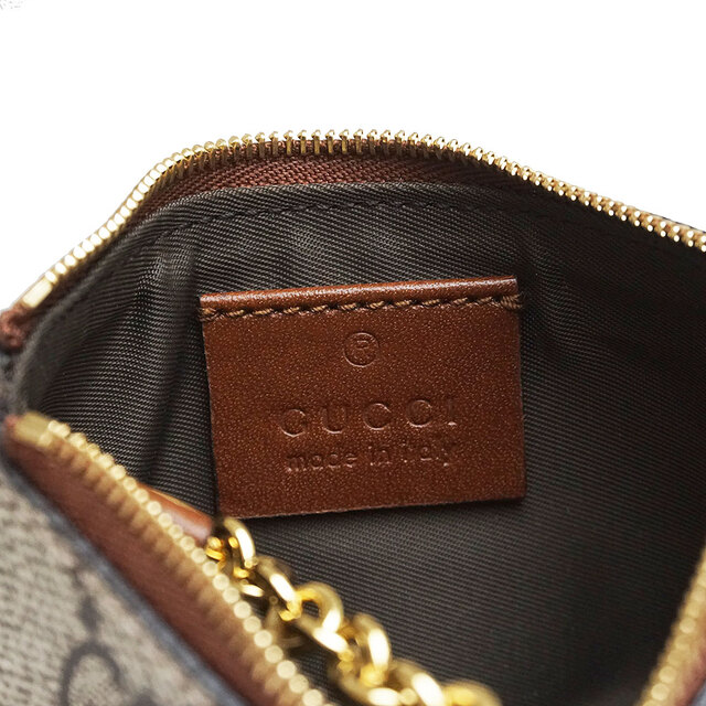 Gucci - グッチ フック付き キーケース コインケース 小銭入れ 財布 GG