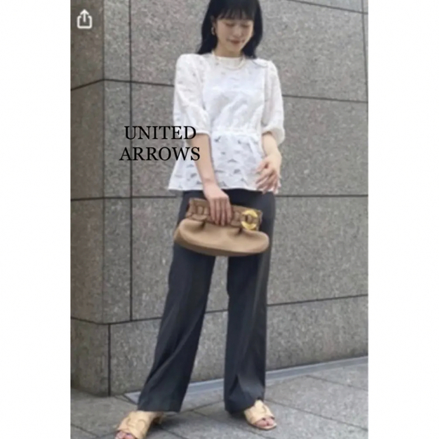 UNITED ARROWS UBCC CUT/JQ ドロースト ブラウス†