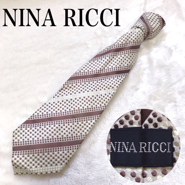 NINA RICCI(ニナリッチ)のNINA RICCI ニナリッチ ドット マルチカラー ネクタイ 総柄 メンズ メンズのファッション小物(ネクタイ)の商品写真