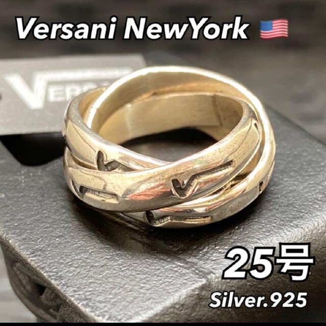 VERSANI 三連シルバーリング【25号】ベルサーニNY リング ペアリング メンズのアクセサリー(リング(指輪))の商品写真
