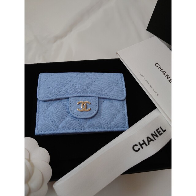 新品 CHANEL シャネル 三つ折り財布 ミニ財布 キャビアスキン 23P - 財布