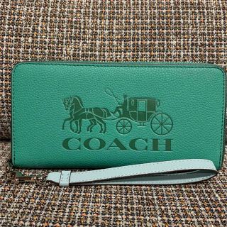 コーチ(COACH)のコーチ　5889  グリーンコーチ　馬車モチーフ(財布)