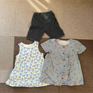 コンビミニ(Combi mini)の100cm ワンピース　コンビミニ　女の子　３点セット(ワンピース)