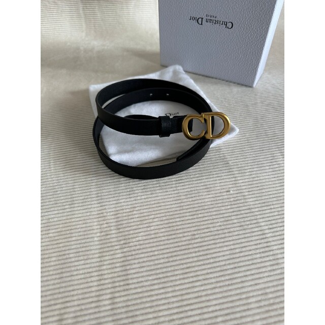 日本全国送料無料 Dior♡クリスタル細ベルト ゴールド Dior 超美品