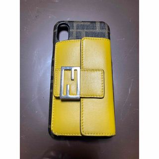 値下げ！FENDI iPhone X＆XS ケース イエロー ズッカ柄