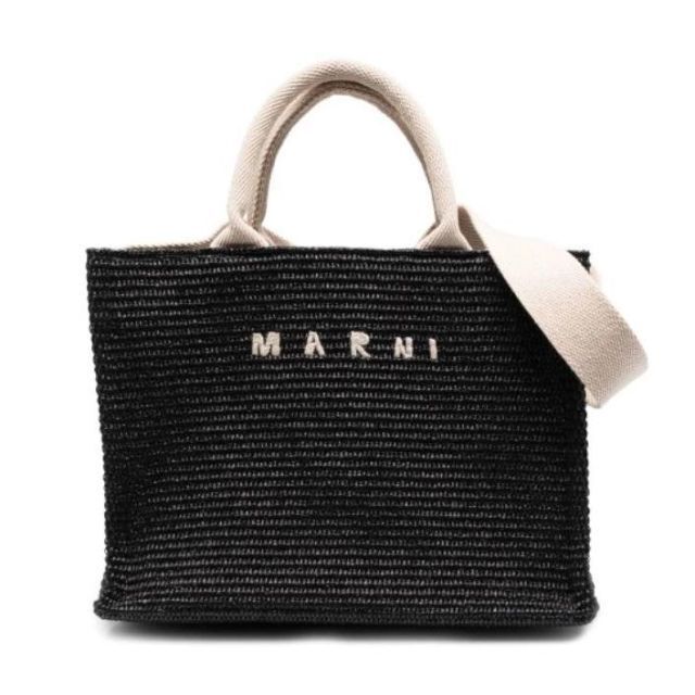 新品未使用！送料込み★MARNI★ラフィア製 スモールトートバッグ