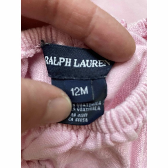 POLO RALPH LAUREN(ポロラルフローレン)のラルフローレン　女の子ワンピース　パンツ付　80サイズ キッズ/ベビー/マタニティのベビー服(~85cm)(ワンピース)の商品写真