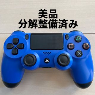 プレイステーション4(PlayStation4)の美品 SONY PS4 純正 コントローラー DUALSHOCK4 ブルー(家庭用ゲーム機本体)