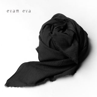 フォーティーファイブアールピーエム(45rpm)のevam eva✨エヴァムエヴァ 麻 リネン100% 大判ストール ショール(ストール/パシュミナ)