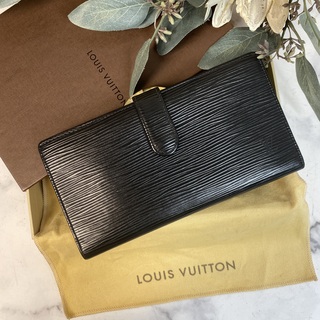 ヴィトン(LOUIS VUITTON) がま口 財布(レディース)（ブラック/黒色系