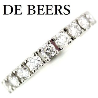 デビアス プロミス ダイヤモンド リング #7 J1FD07Z00P Pt950 レディース De Beers [美品]  【ジュエリー】