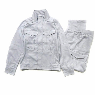 ミズノ(MIZUNO)のミズノ 作業服 セットアップ 上下 ワーク ジャケット パンツ ライトグレー M(その他)